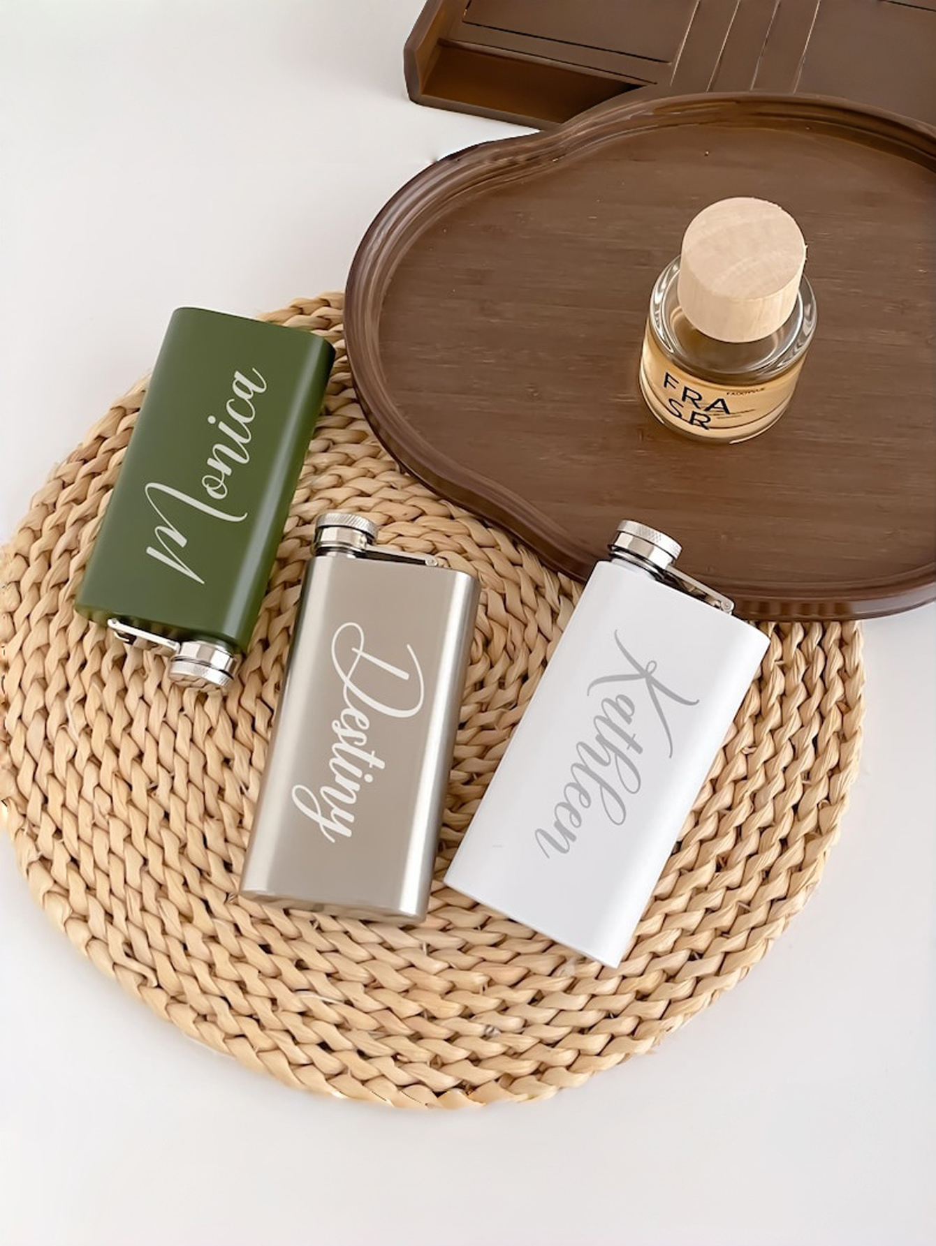 Personalized Bridesmaid Custom Whiskey Flask